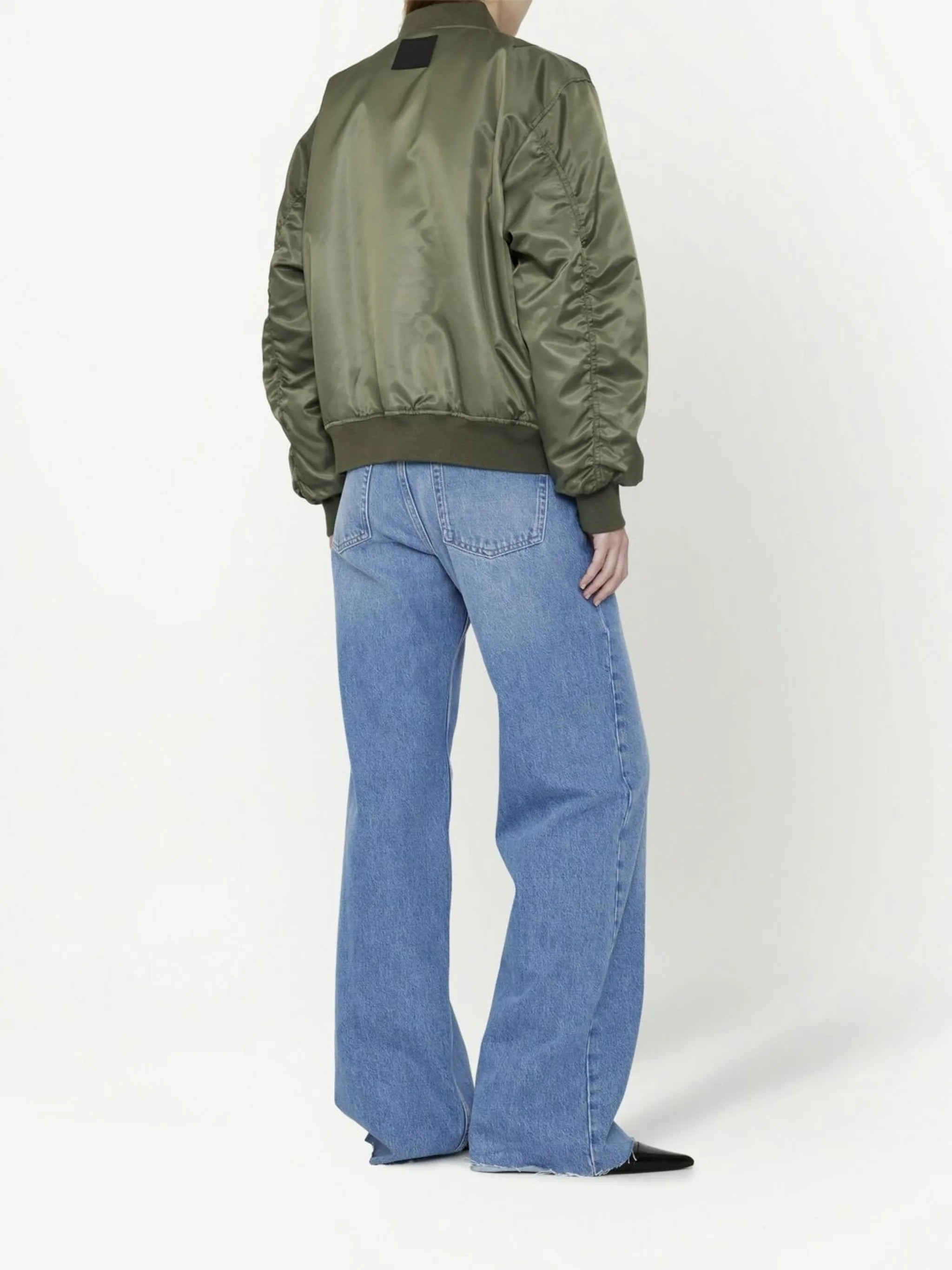 Anine Bing Leon Satin Bomber Jacket - 2
