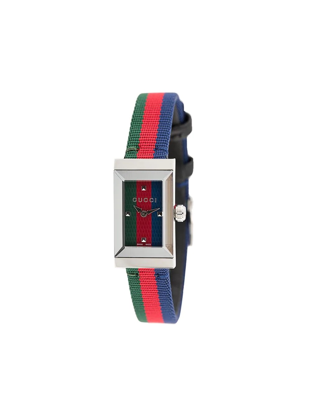 striped analog watch - 1