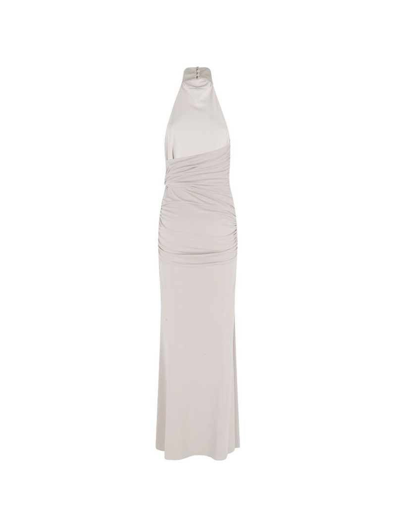 THE ANDAMANE halter draped dress outlook