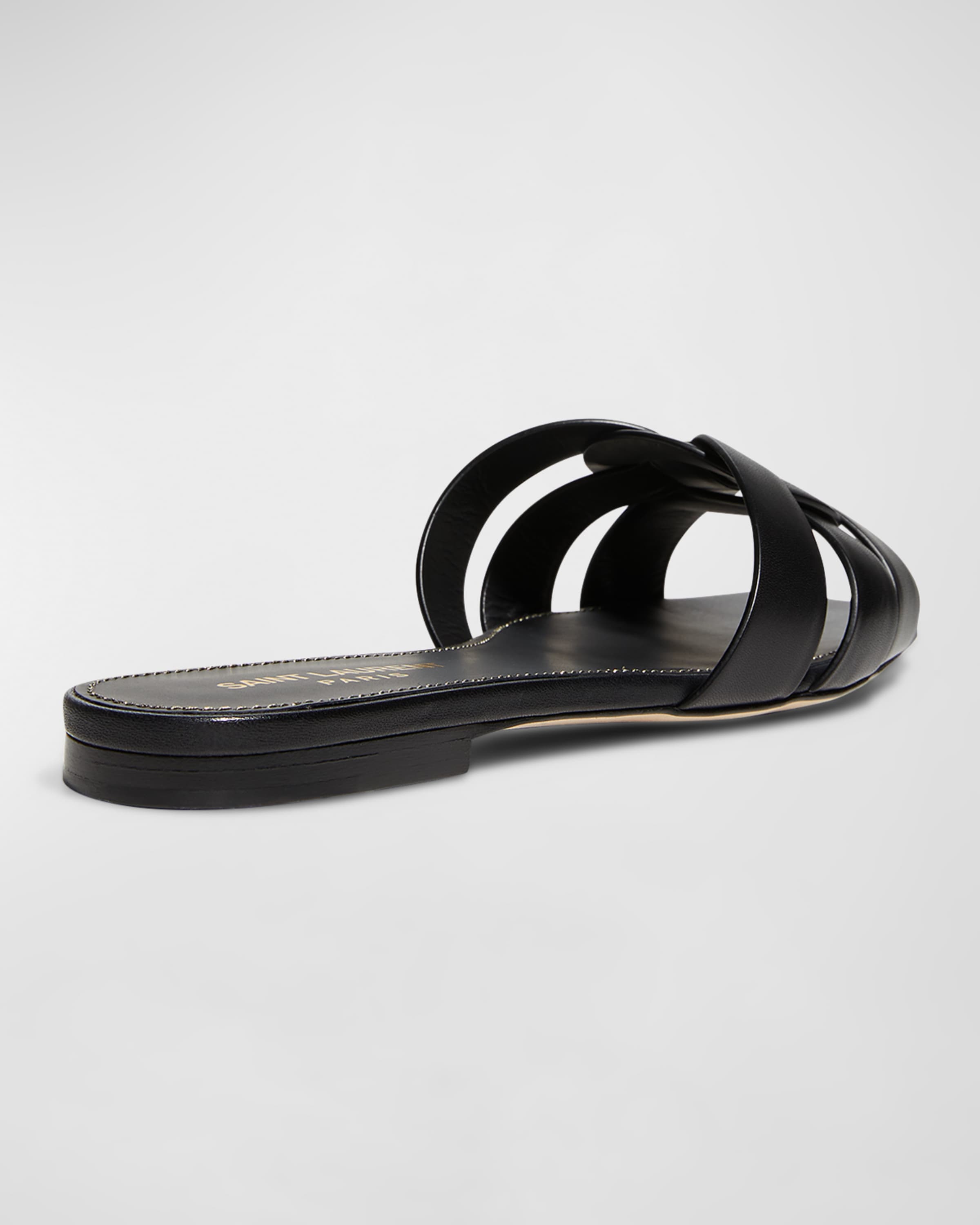 Woven Leather Sandal Slide - 3