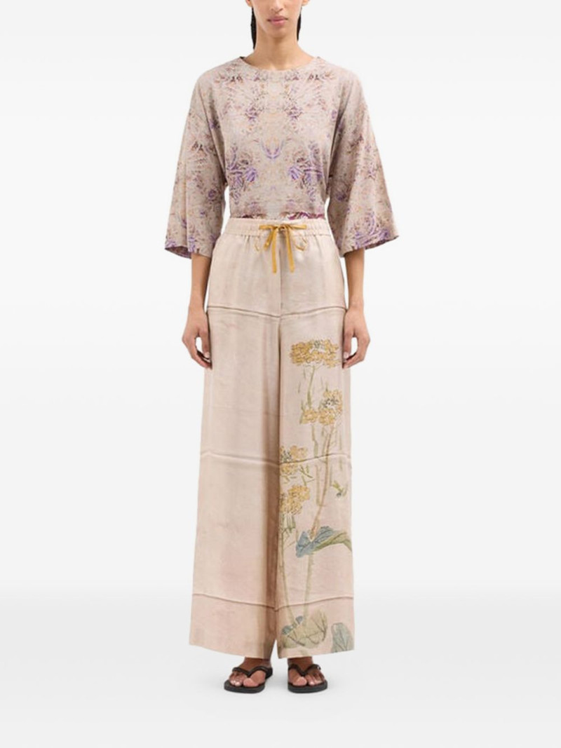 Pierre-Louis Mascia floral-print drawstring trousers outlook