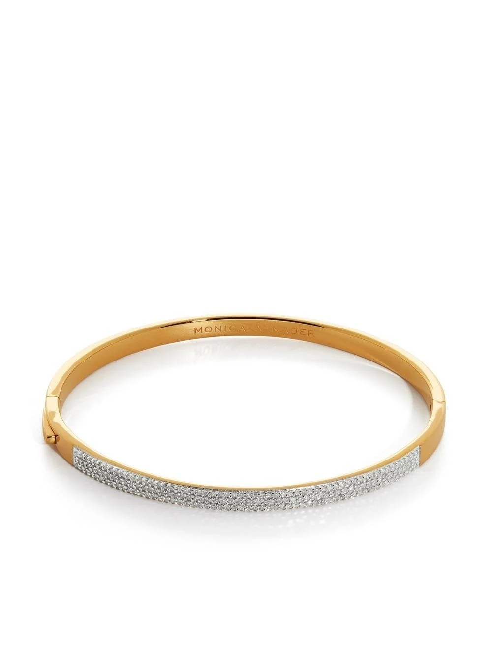 Essential diamond pave bangle - 1