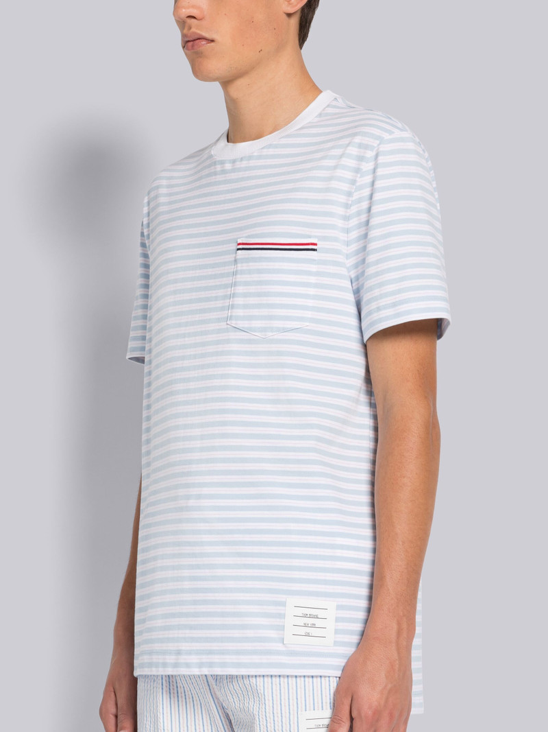 Thom Browne STRIPE JERSEY SHORT SLEEVE POCKET TEE outlook