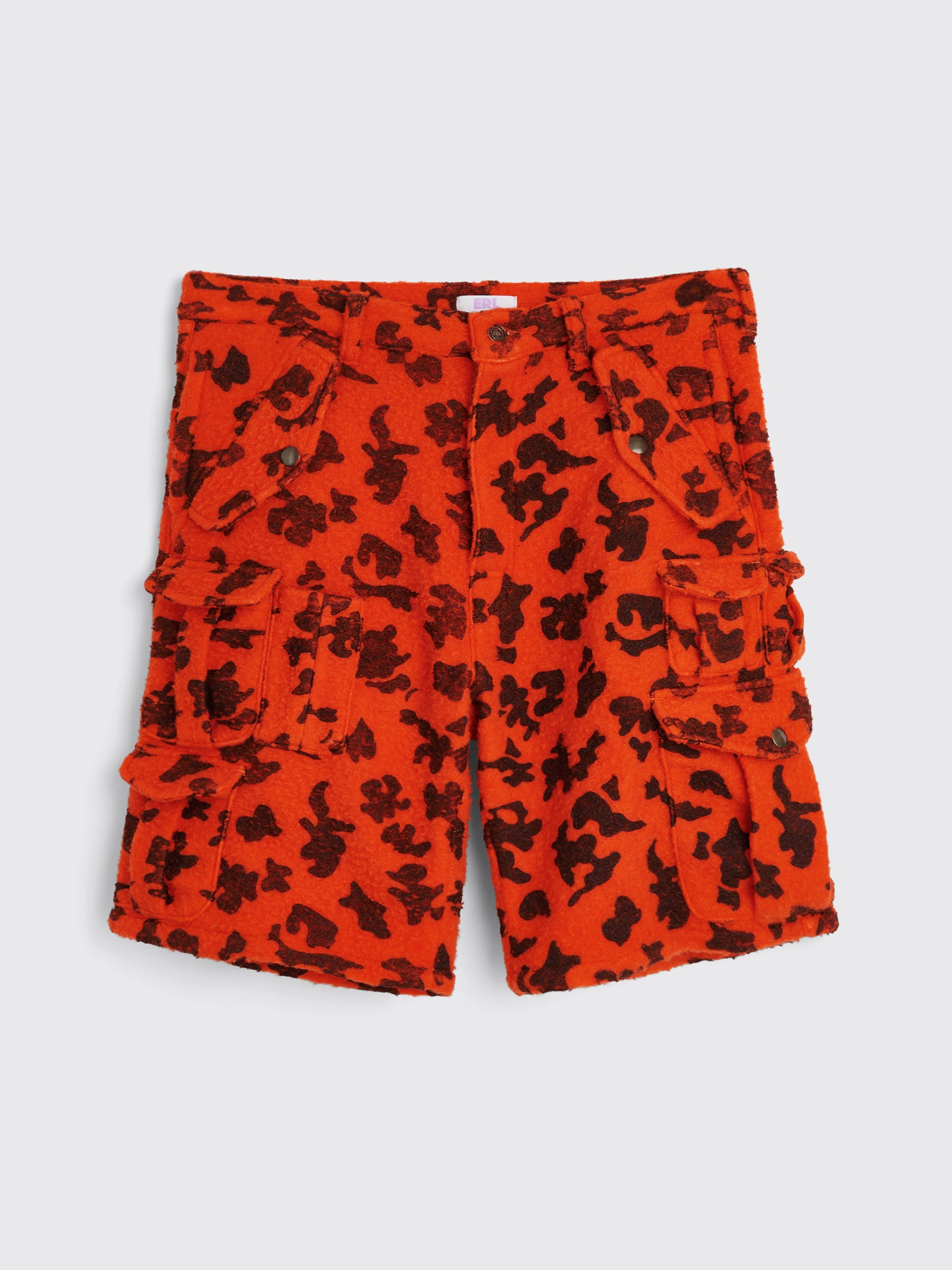 ERL CARGO SHORTS ORANGE CAMO - 1
