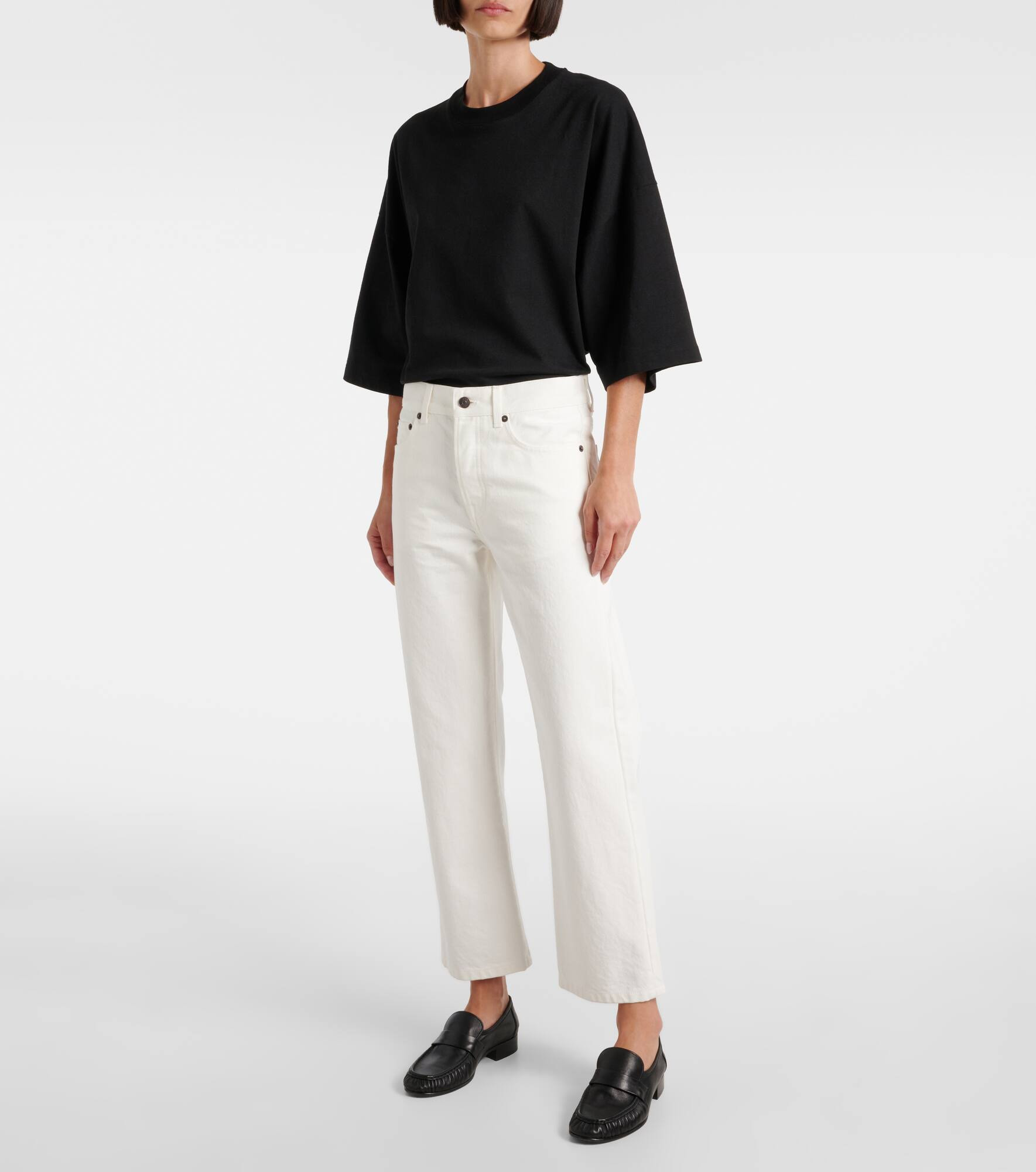 Lesley mid-rise straight jeans - 7