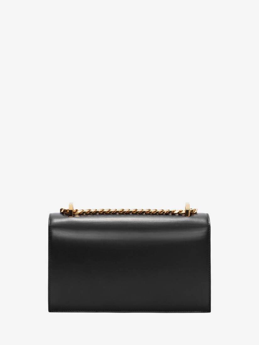 Jewelled Satchel in Black - 3