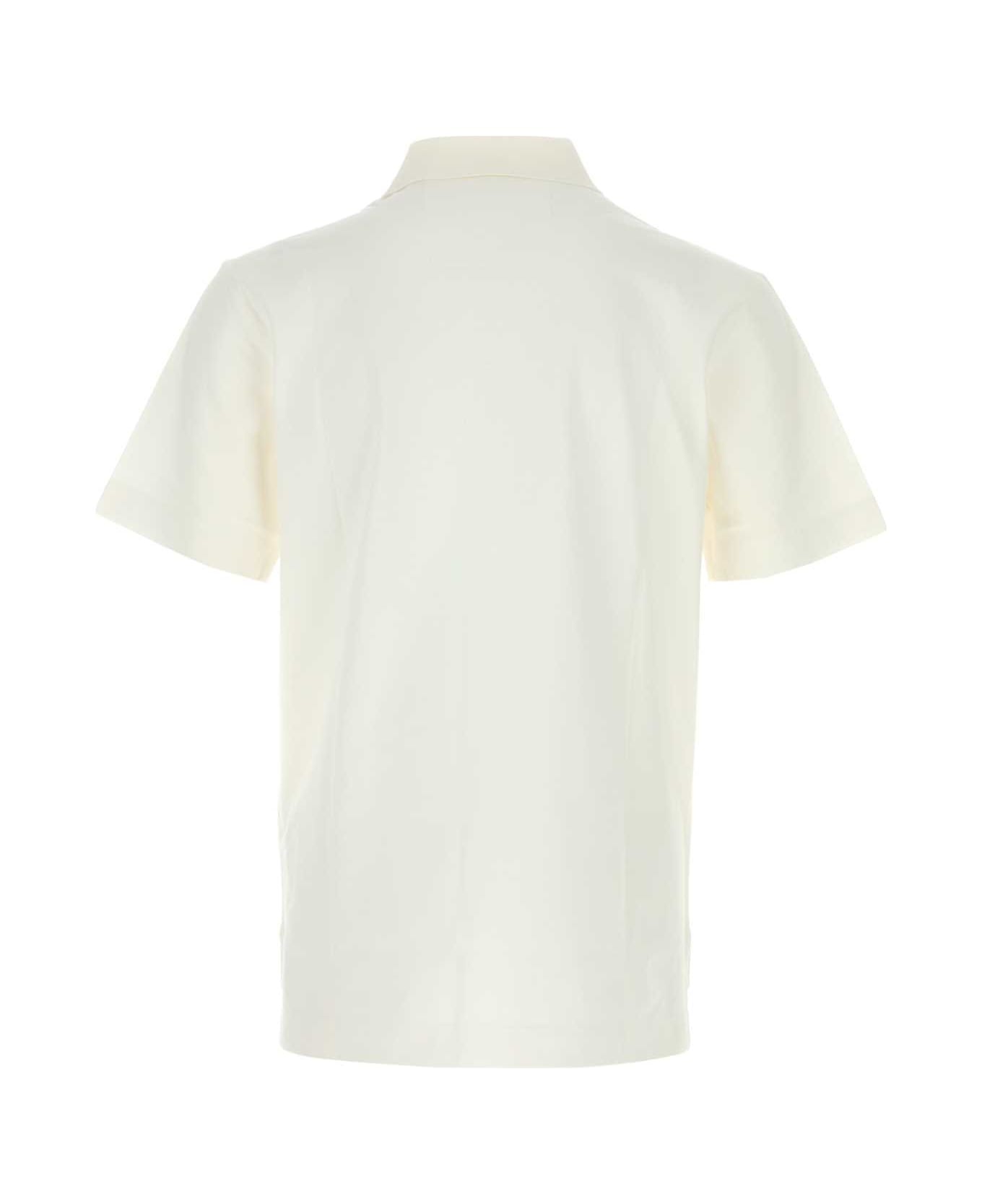 White Piquet Polo Shirt - 2