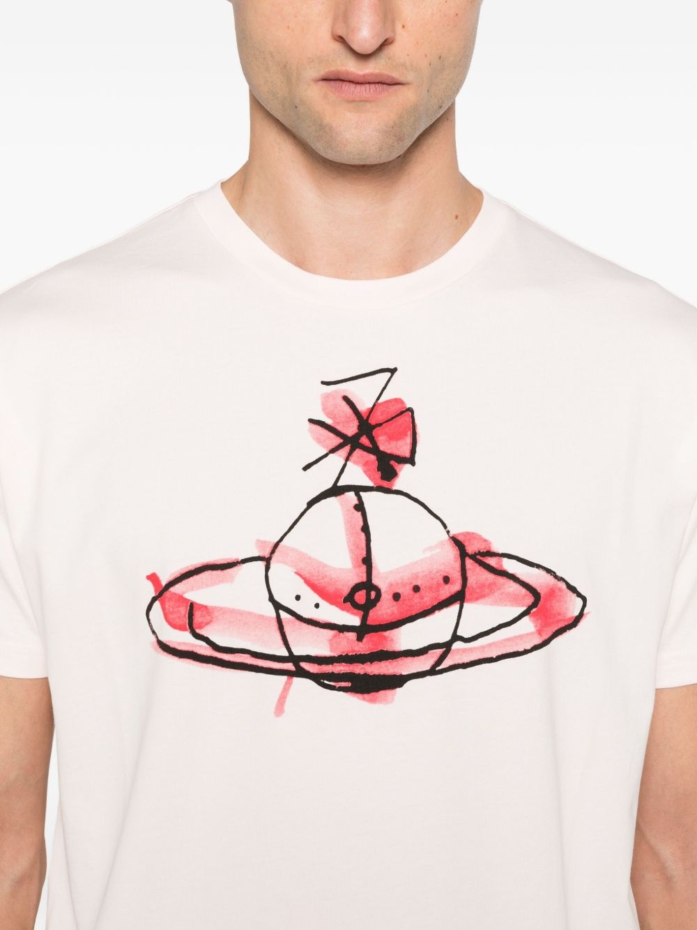 orb-print organic cotton t-shirt - 5