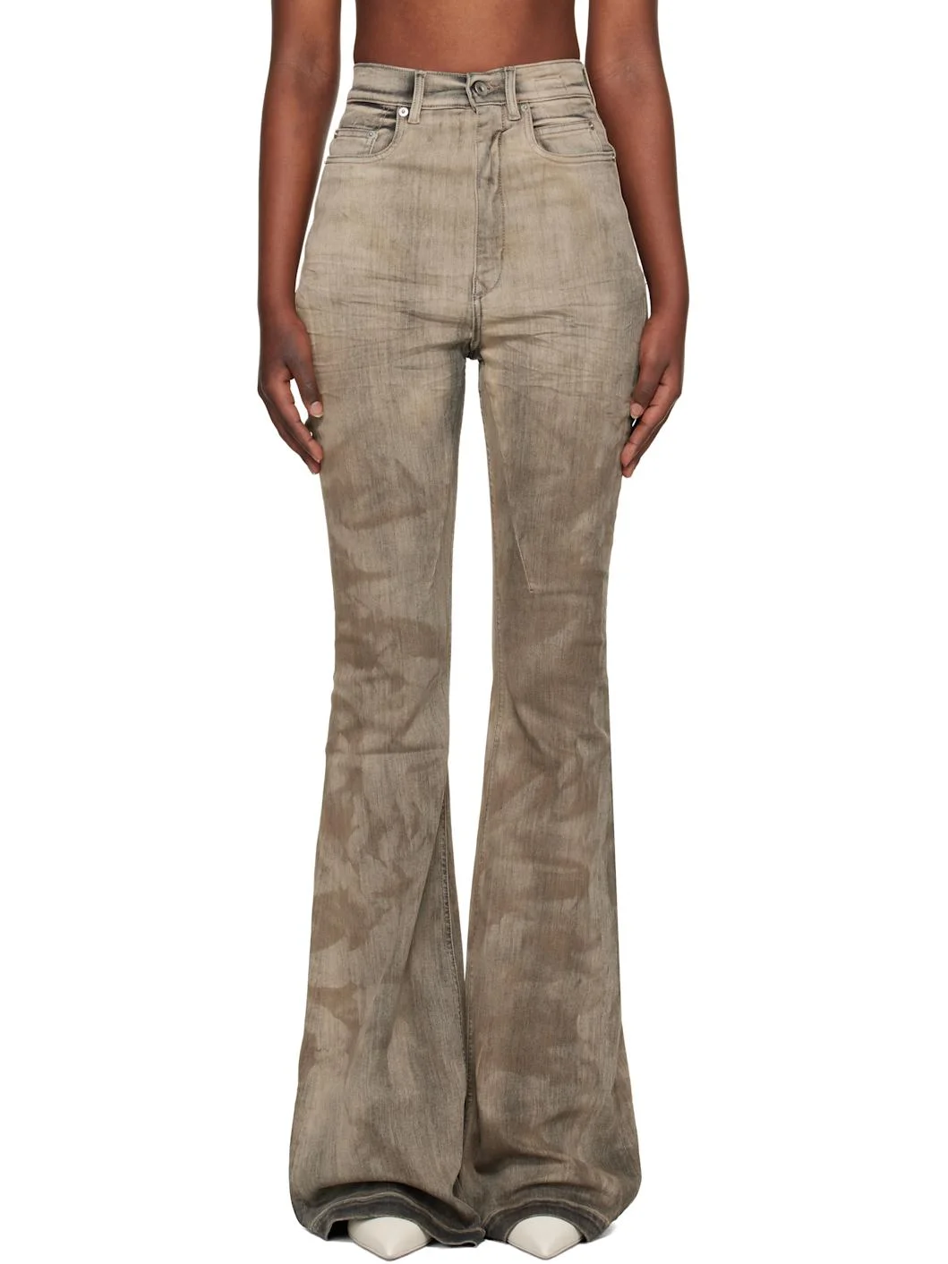 Gray Temple Bolan Bootcut Jeans - 1