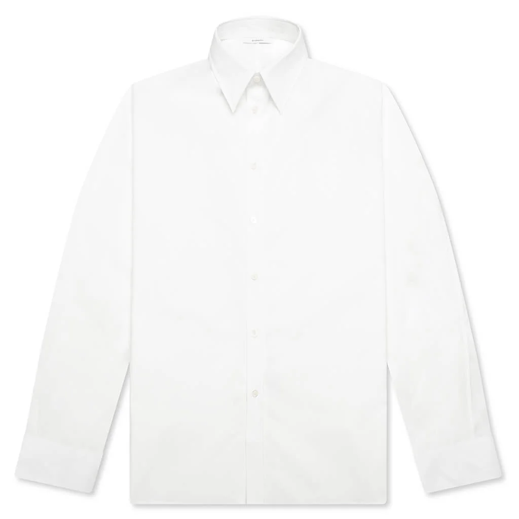 COUTURE SEAM COCOON SHIRT - WHITE - 1