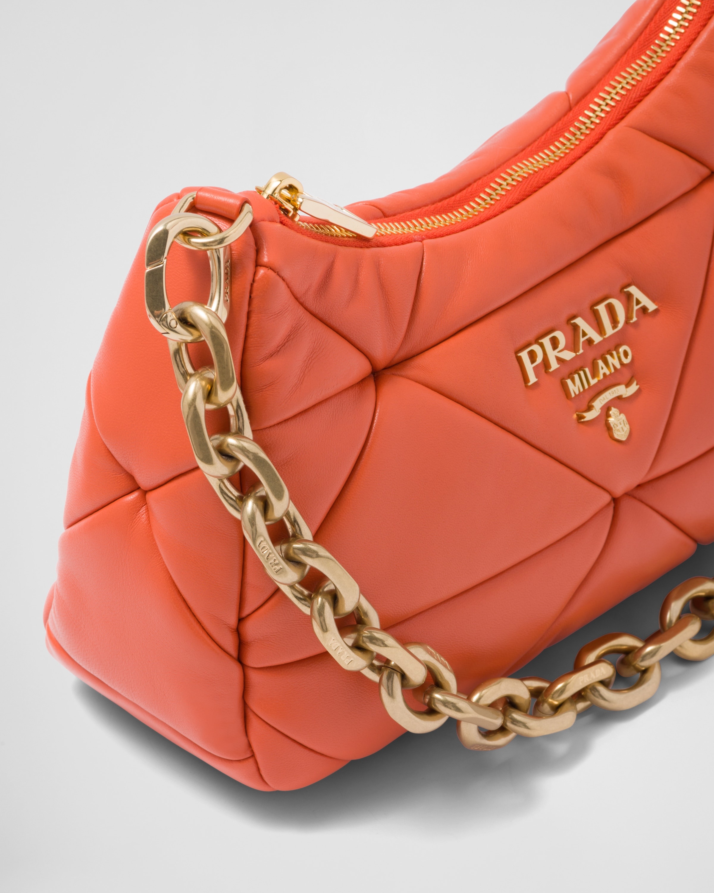 Shop Prada System Nappa Leather Patchwork Bag