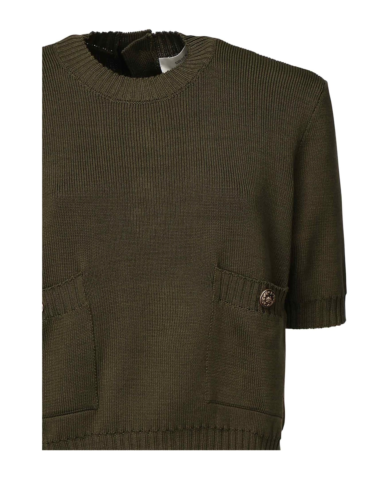 Cropped Cotton Sweater - 2