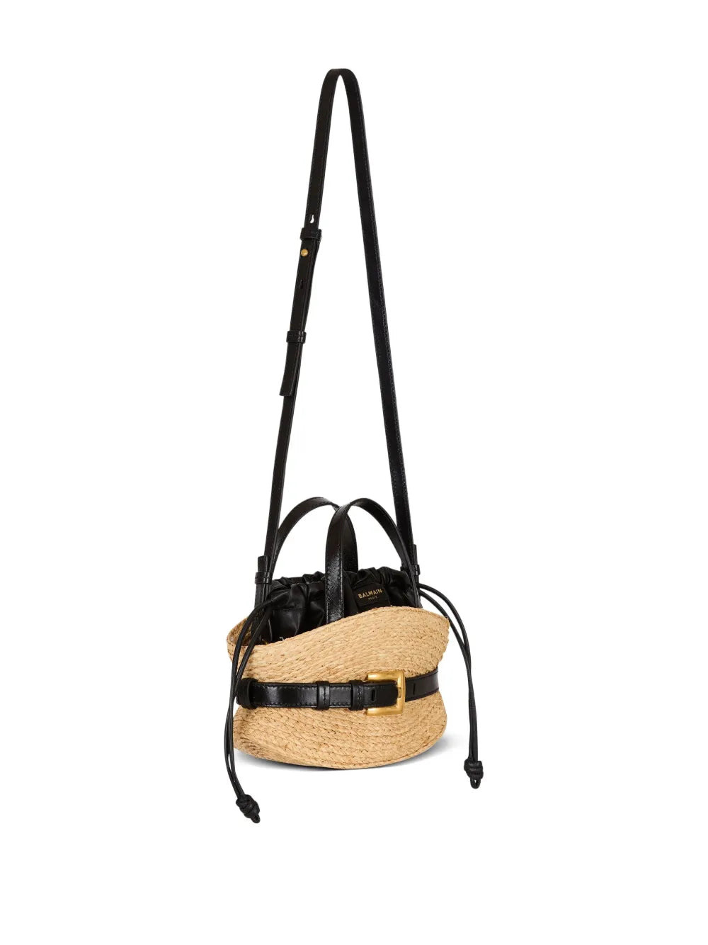 Shuffle Mini Raffia Calfskin Bag - 5