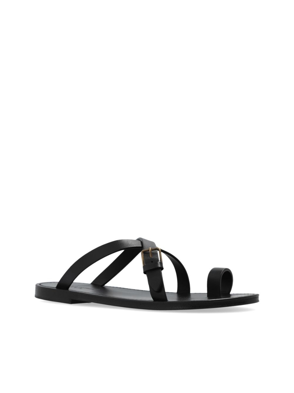 サンダル SAINT LAURENT Men Sandals 5096160AS00 1000 BLACK CASSANDRE slides in smooth leather | Saint Laurent | YSL US
