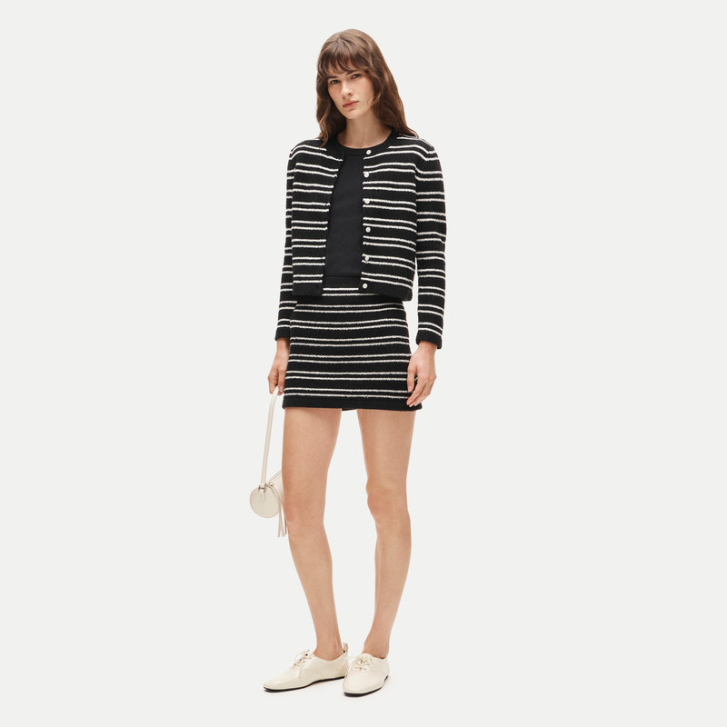 Lady jacket in striped bouclé 3