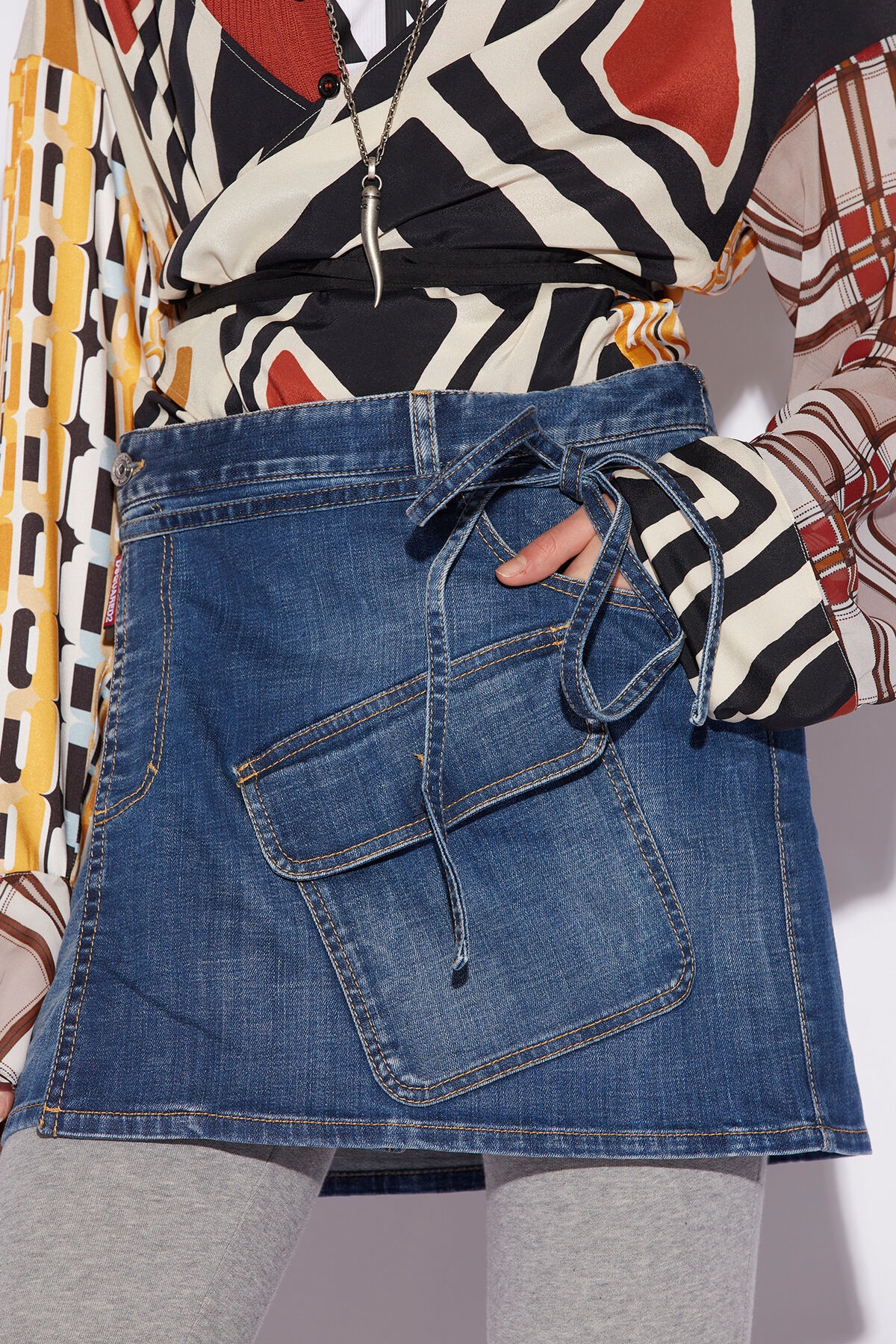 BIG POCKET MINI SKIRT - 3