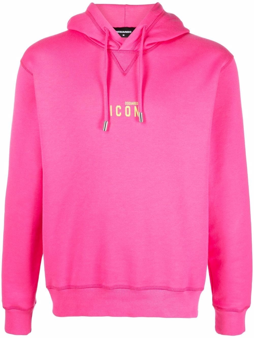 logo-print cotton hoodie - 1