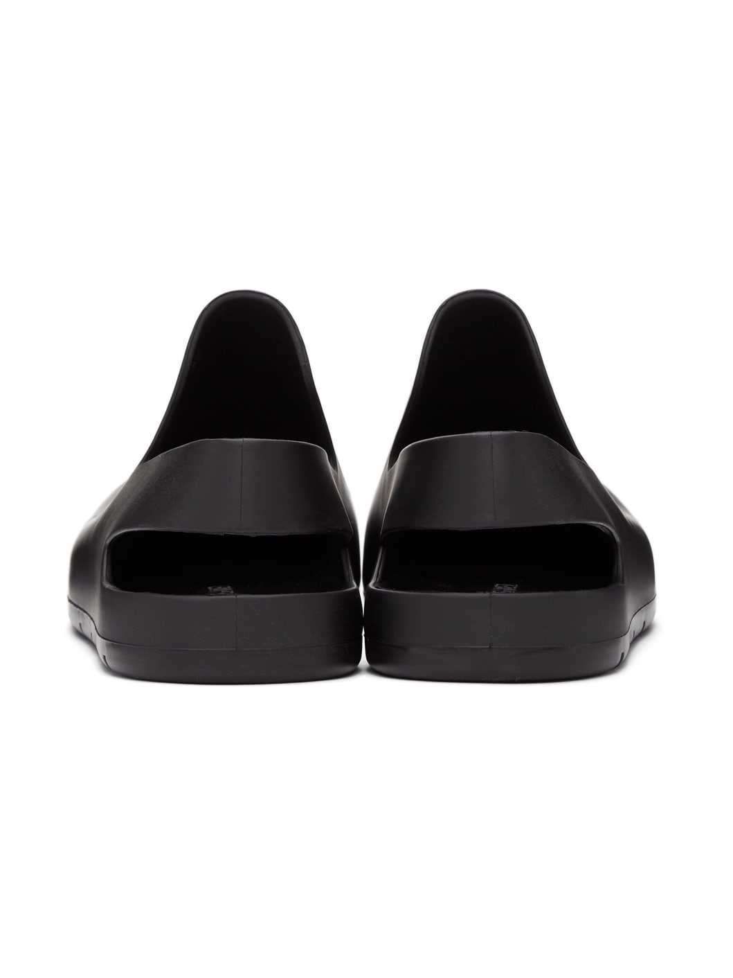 Black Rubber Puddle Loafers - 3