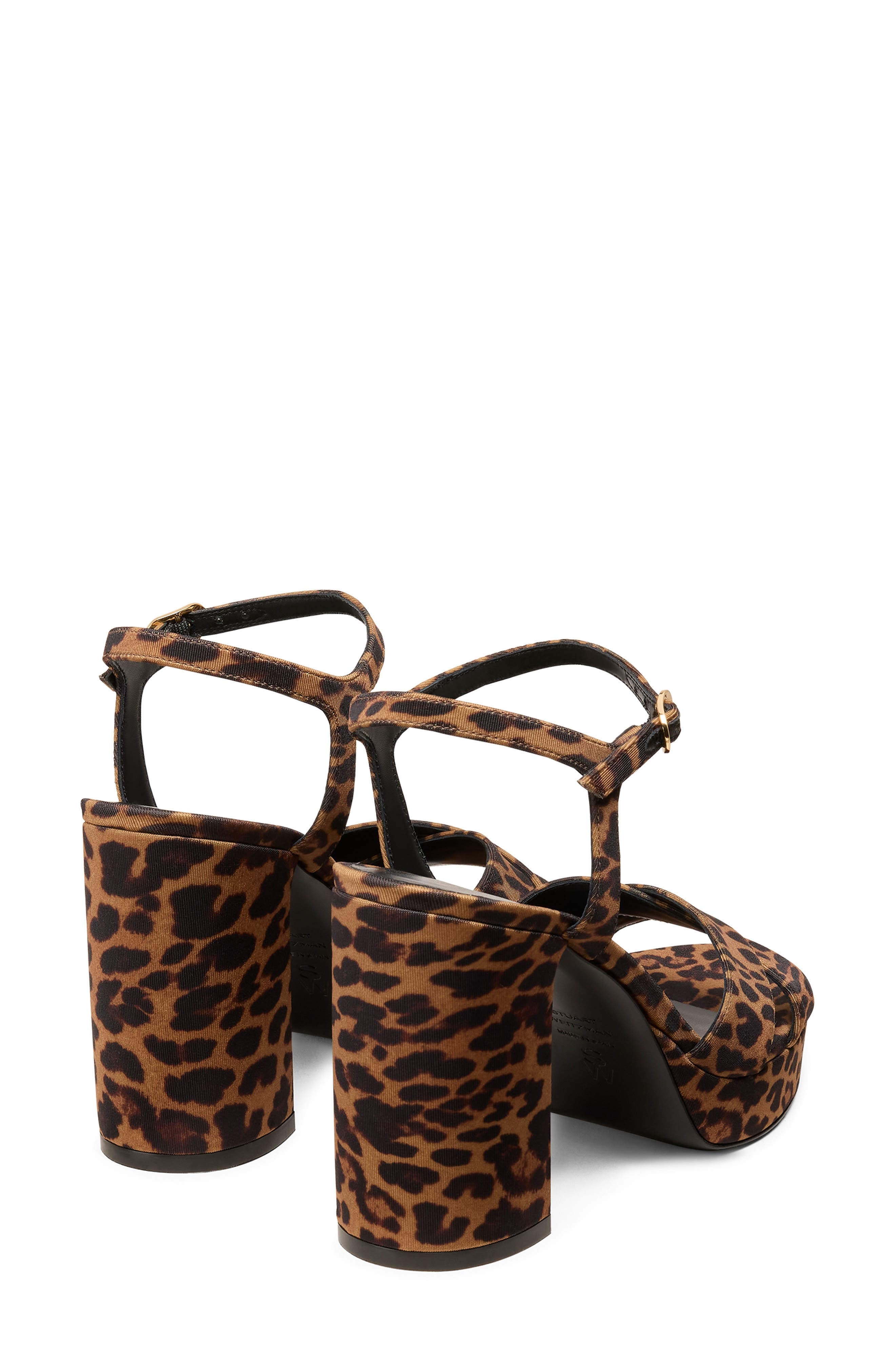 Stuart Weitzman Dayna Ankle Strap Platform Sandal in Classic at Nordstrom - 4