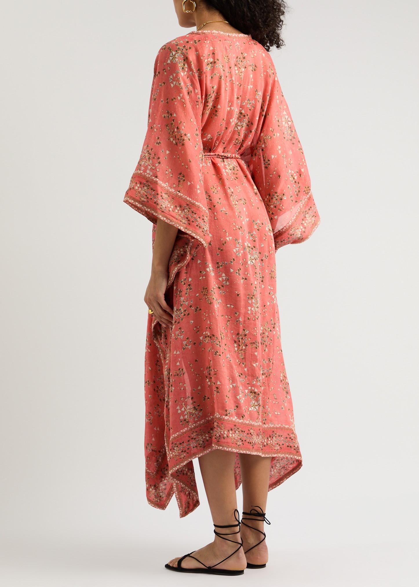 Amira printed cotton-blend kaftan dress - 3