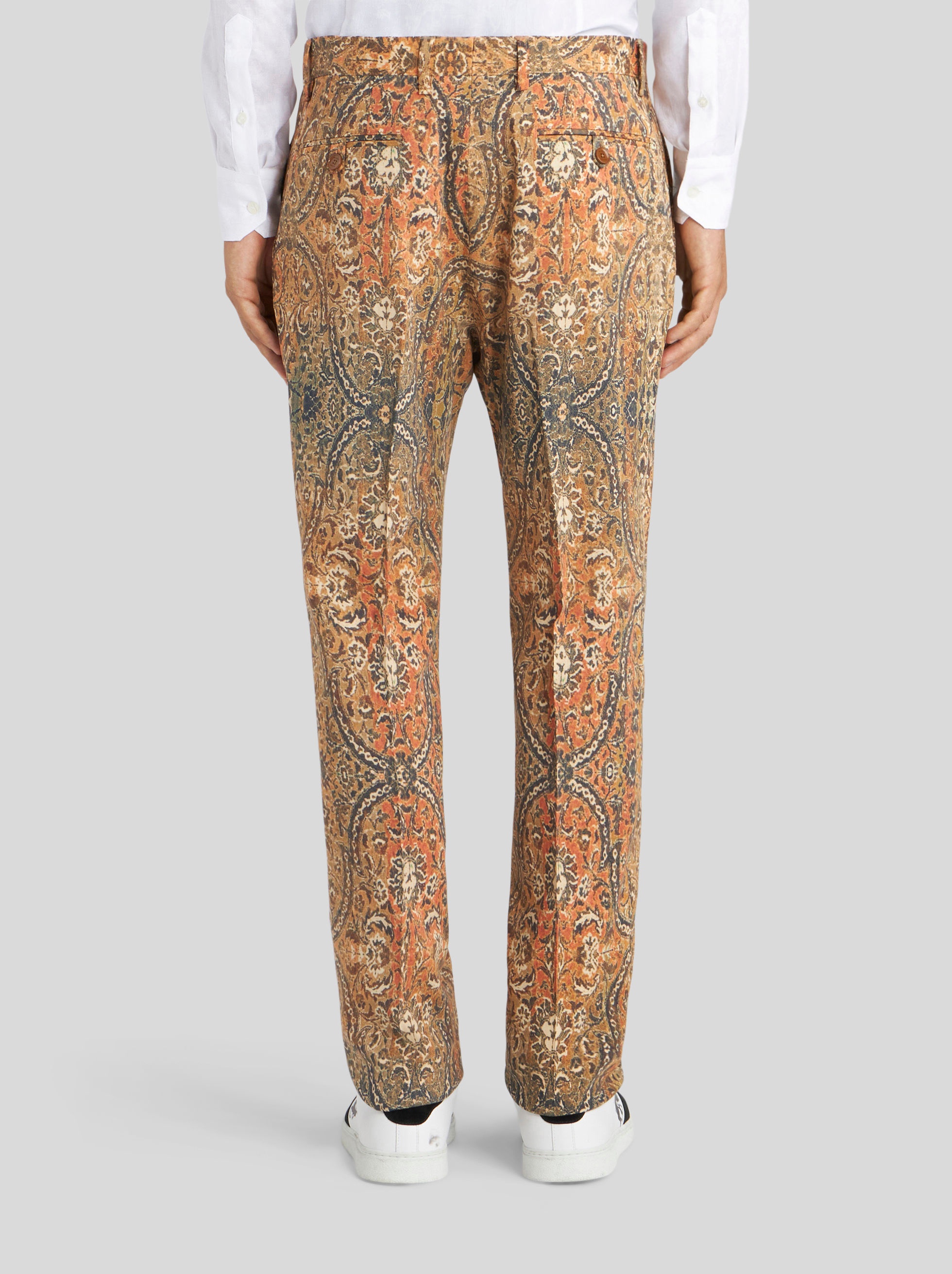 TAILORED TROUSERS WITH CARPET PATTERN - 4