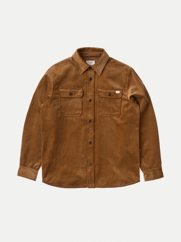 Robban Cord Overshirt Amber - 2