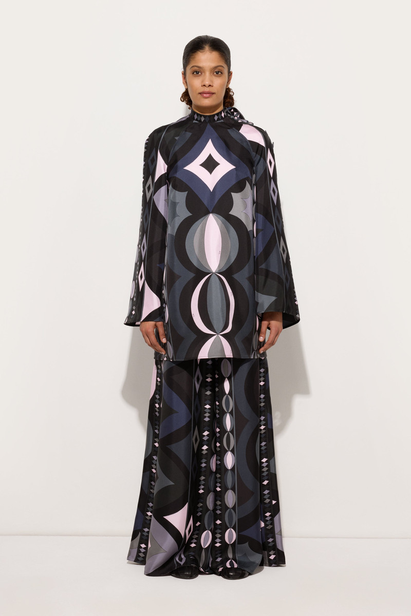 PUCCI COLLANE PRINT SILK TWILL DRESS outlook