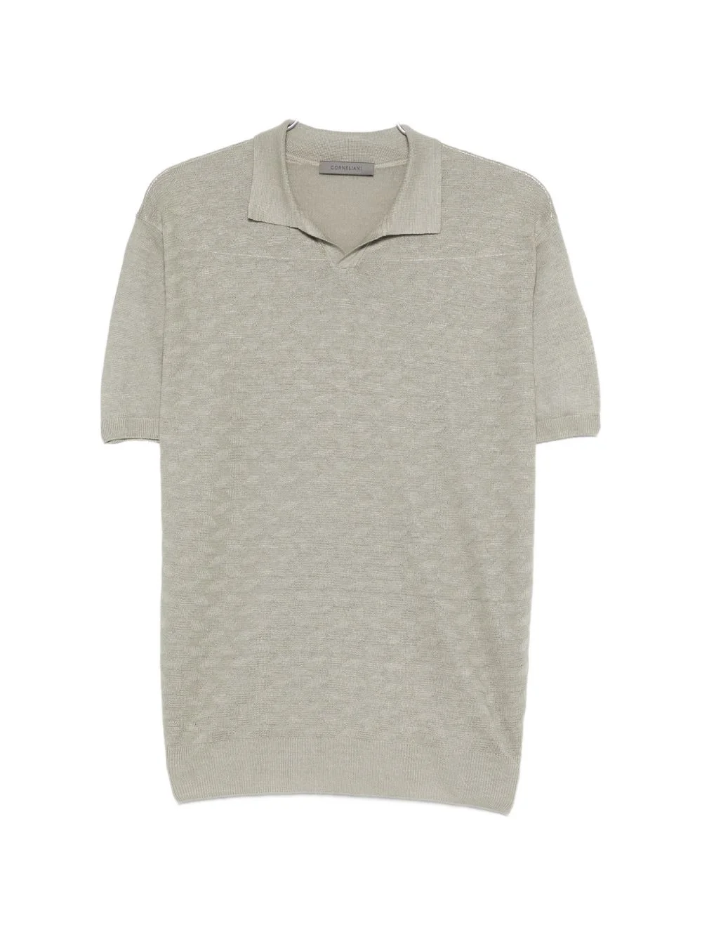 knitted polo shirt - 1