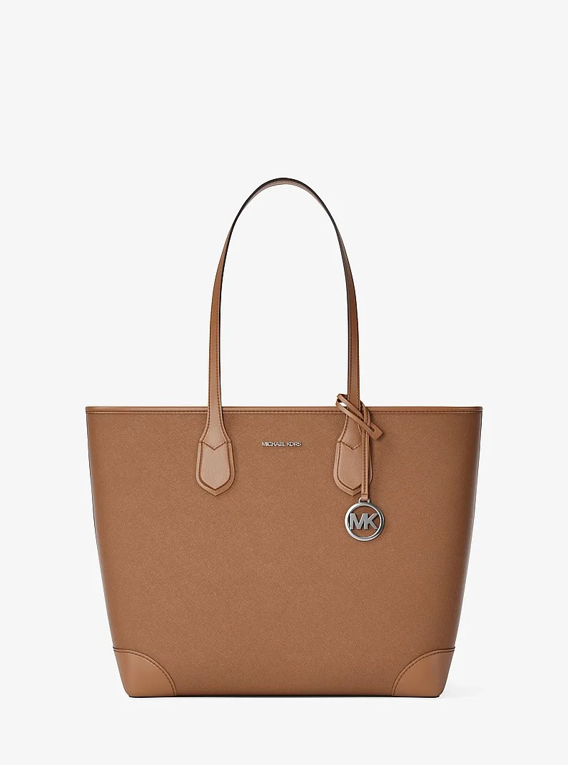 Eva Large Saffiano Leather Tote Bag - 1