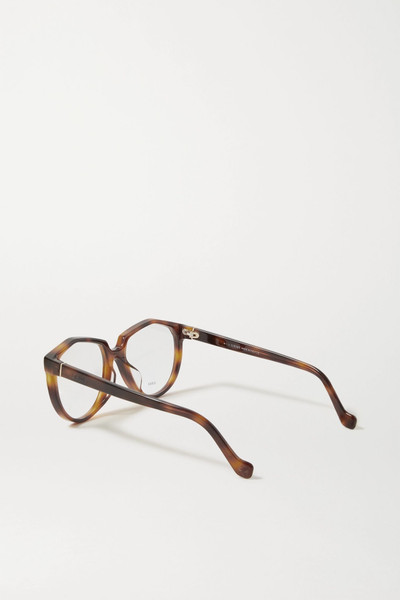 Loewe Round-frame tortoiseshell acetate optical glasses outlook