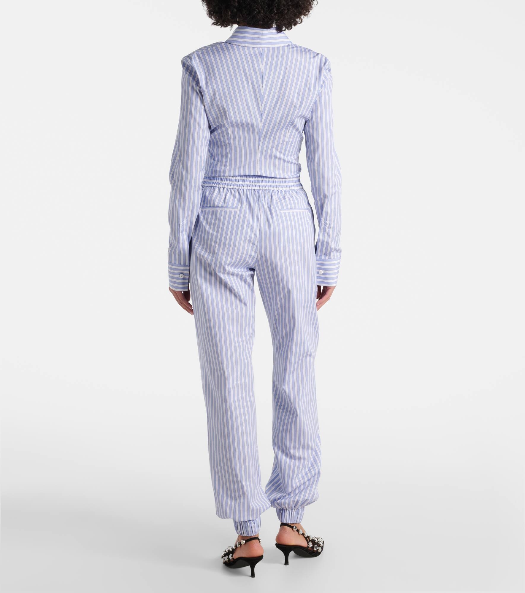 Striped cotton pajama pants - 3