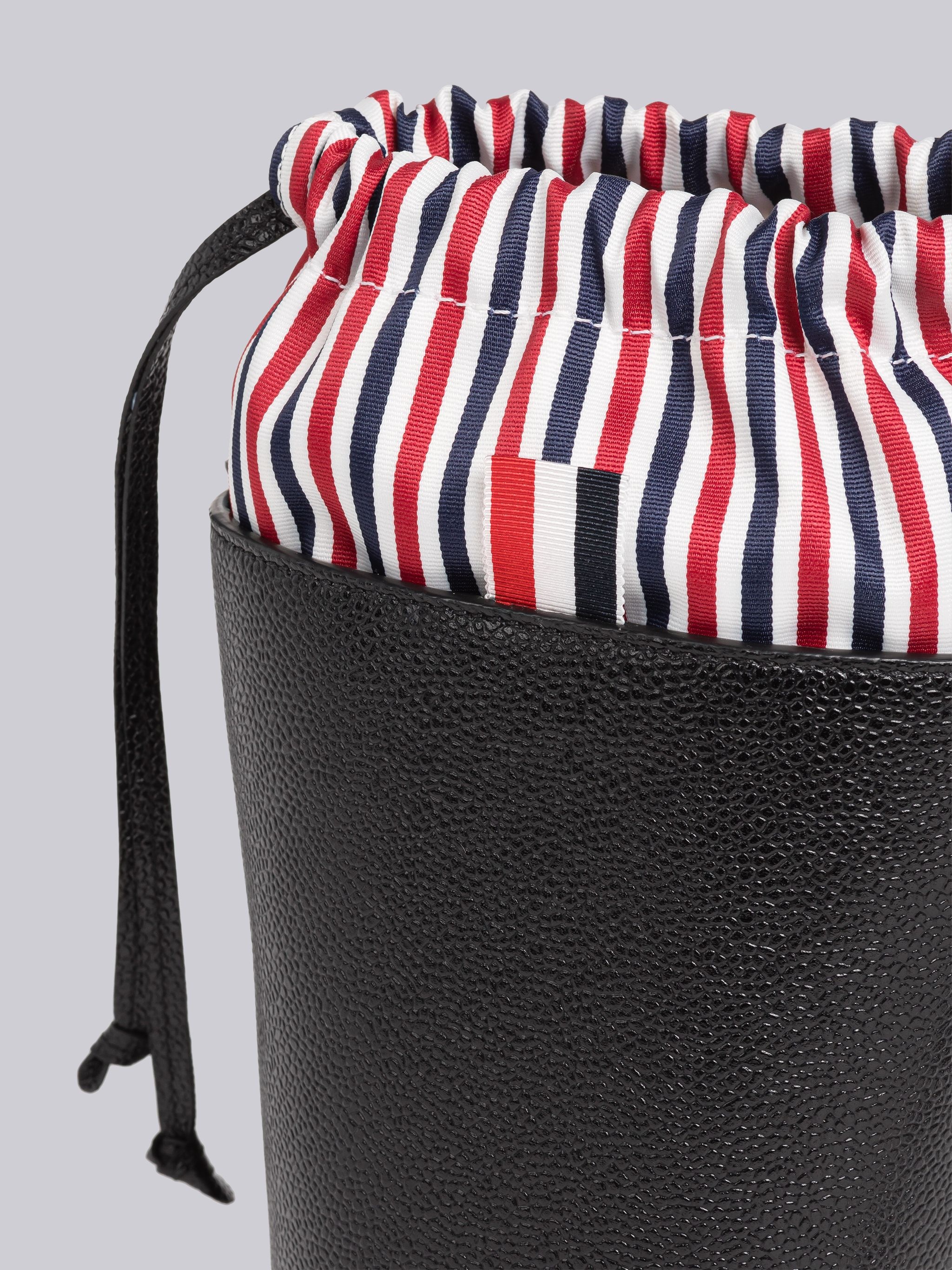 Pebble Grain Leather Mini Bucket Bag - 2