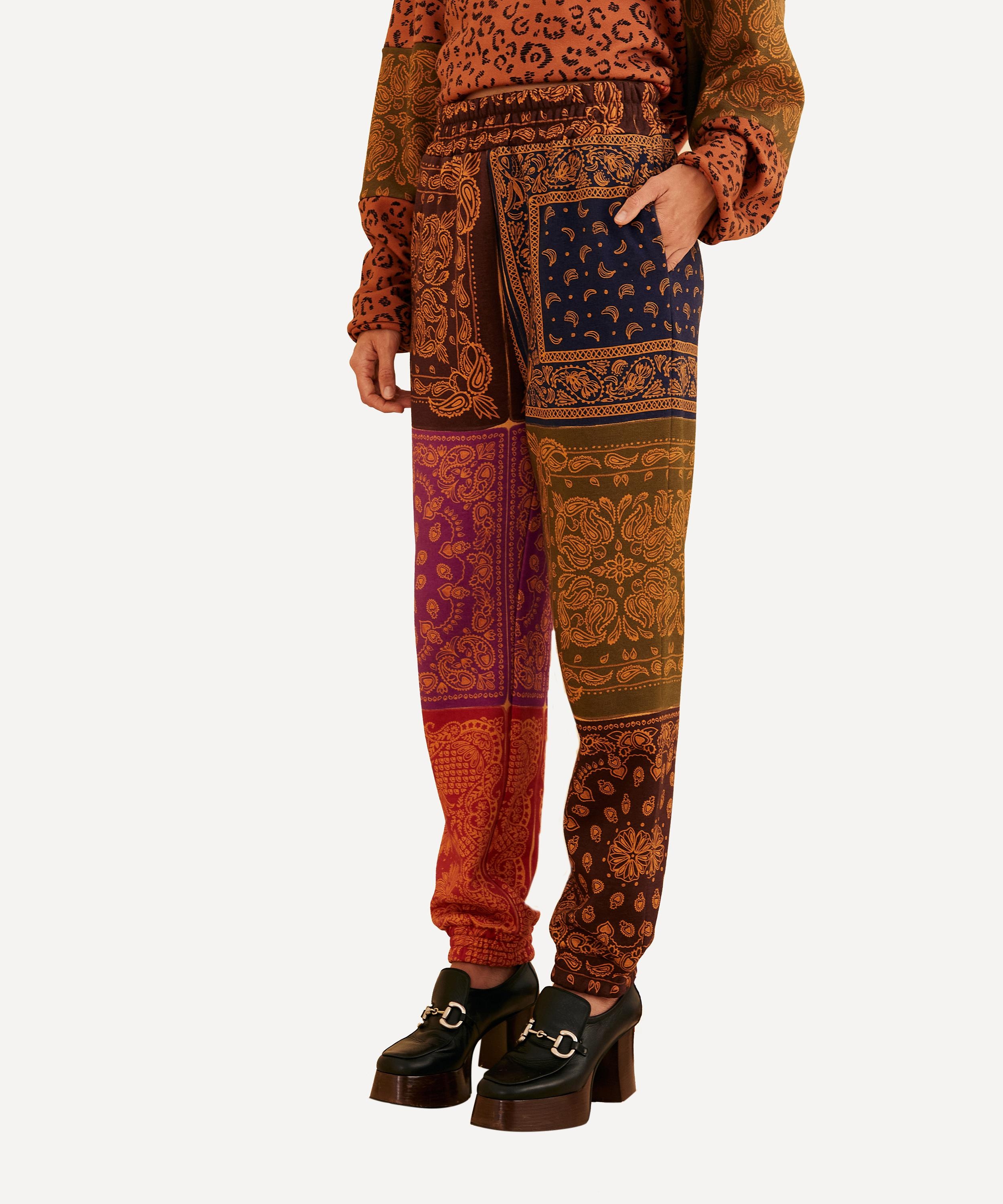 Black Bandana Dream Scarf Sweatpants - 4