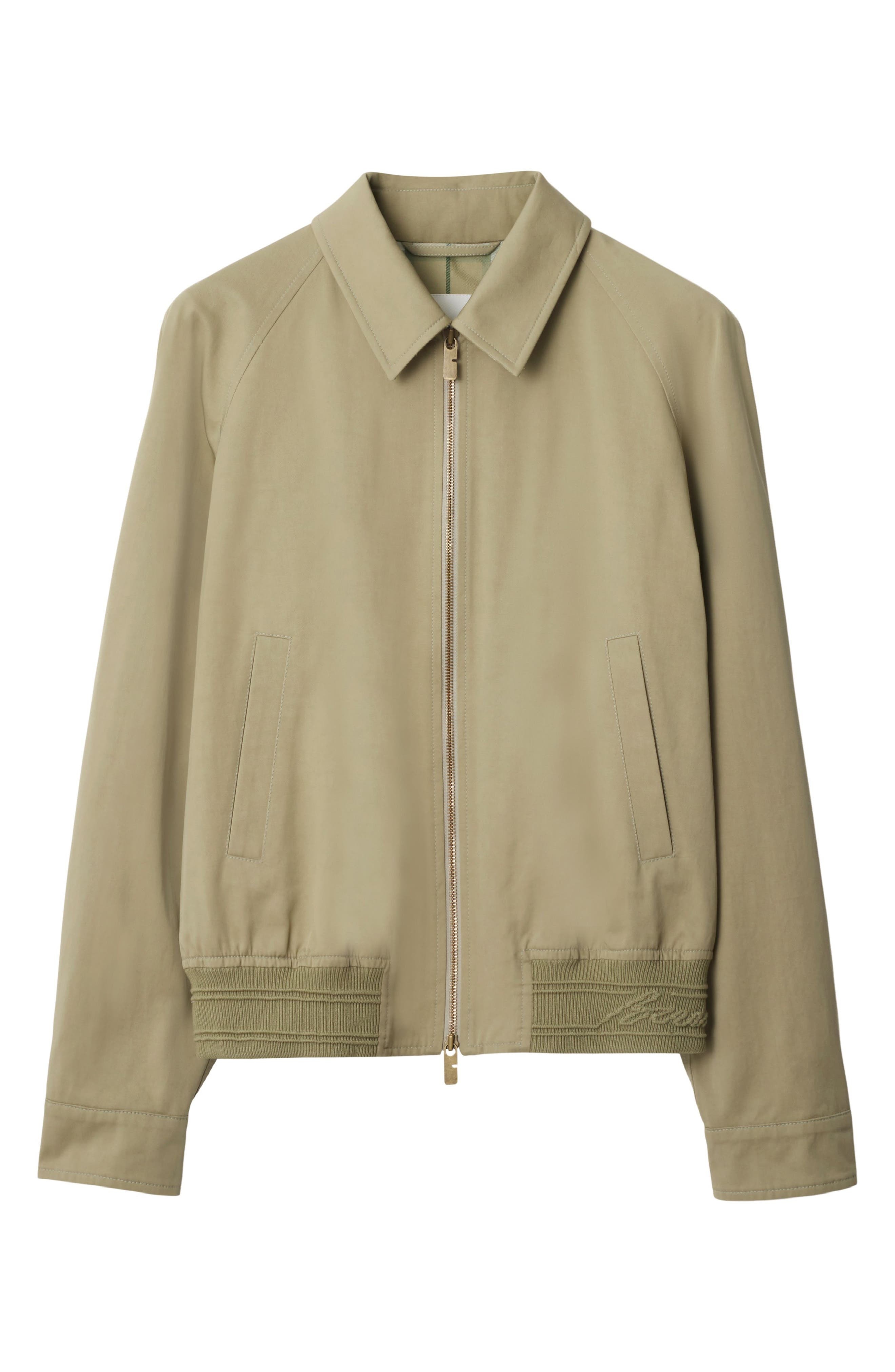 burberry Harrington Cursive Hem Jacket in Skylark at Nordstrom - 4