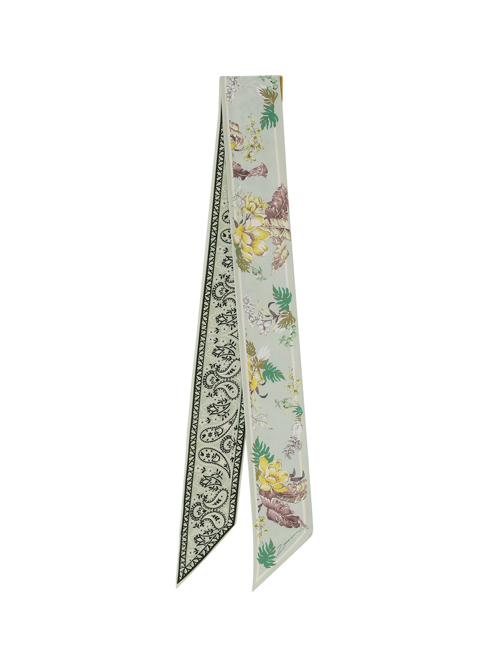 PRINTED SILK RIBBON SCARF - 3