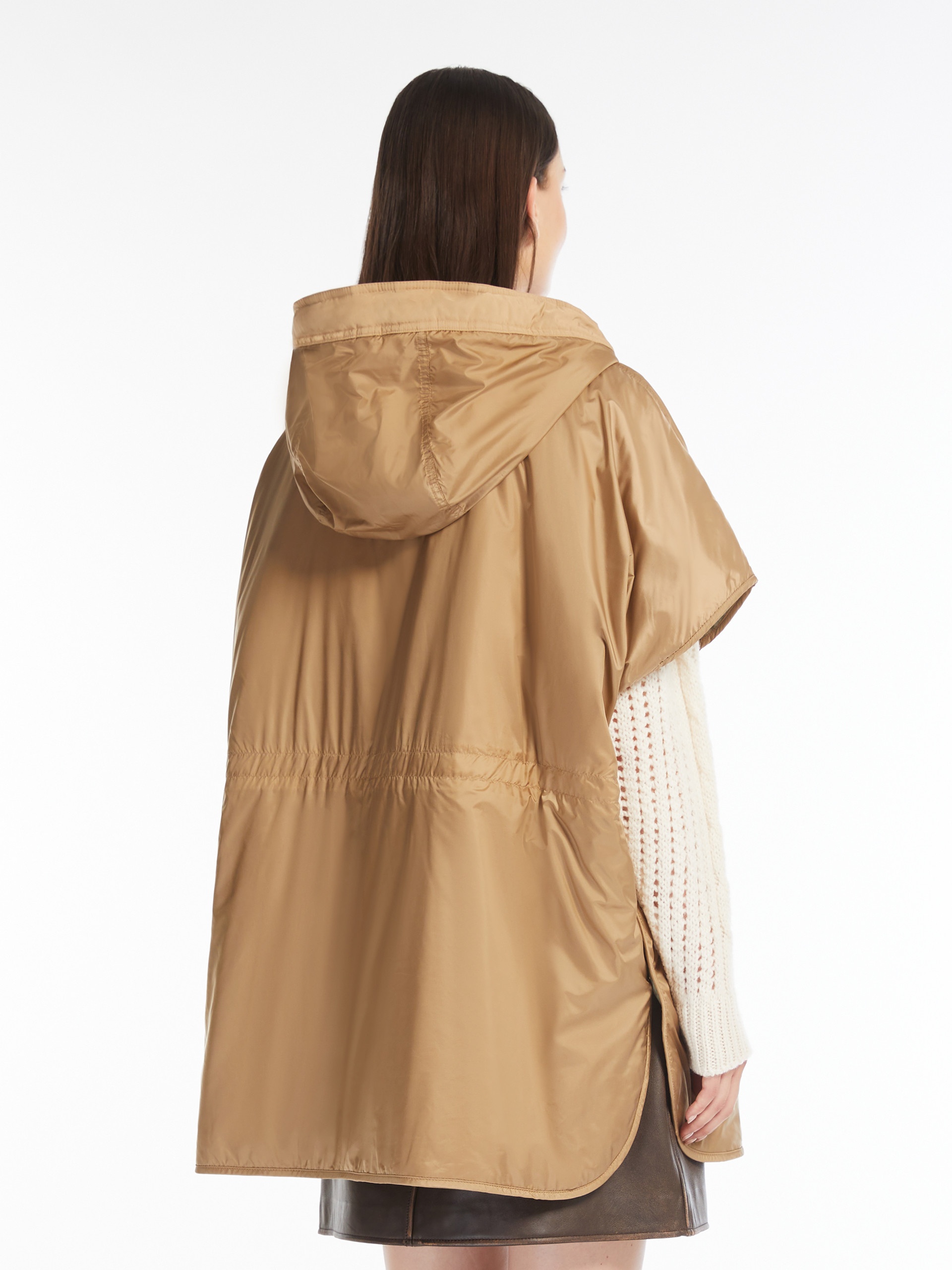 EGEMONE Water-repellent reversible canvas cape - 4