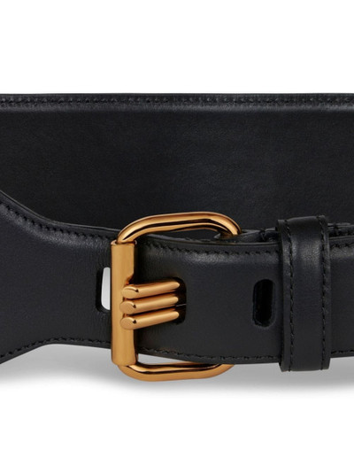 Etro thick leather belt outlook