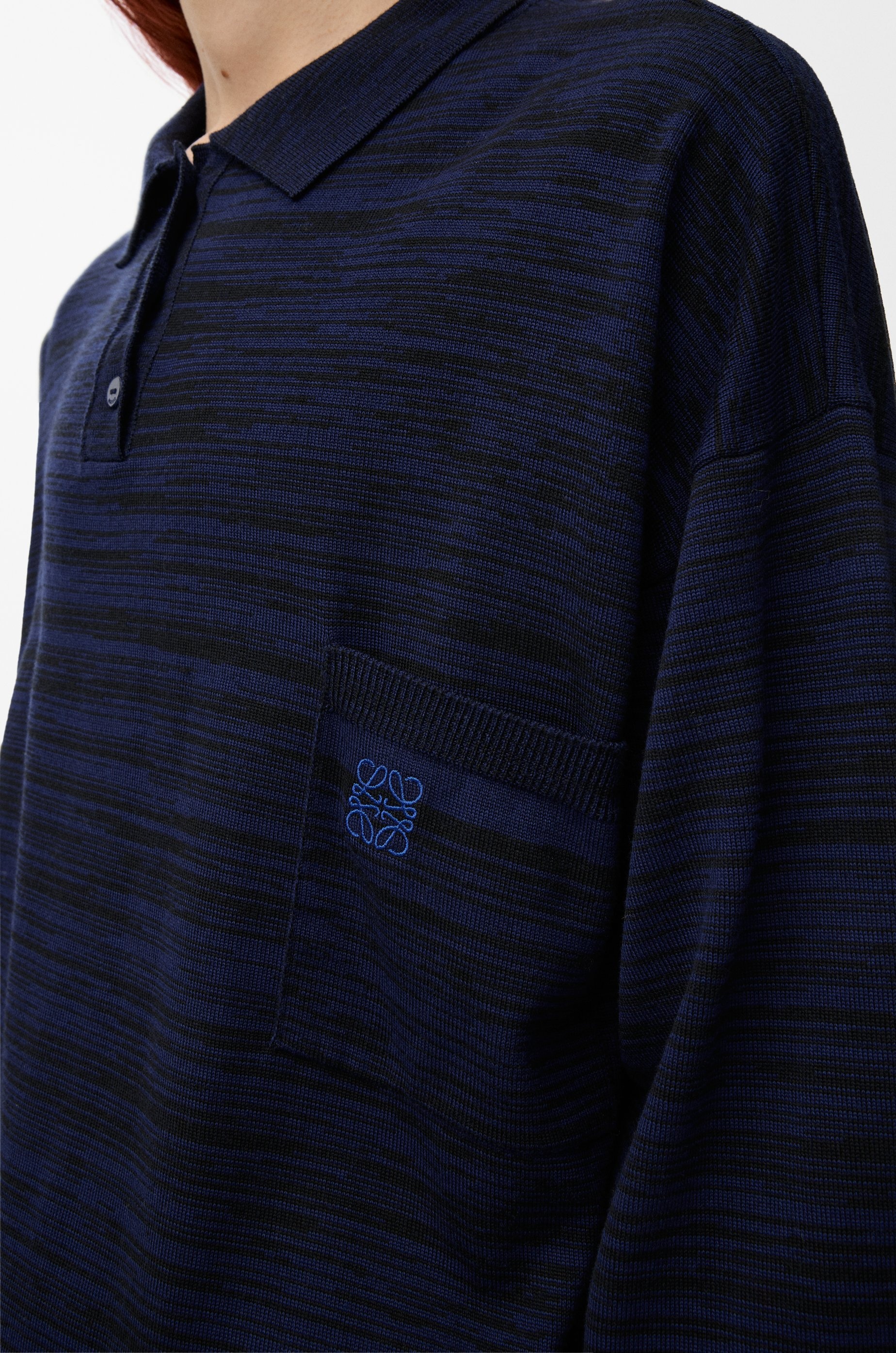 Polo sweater in wool - 5