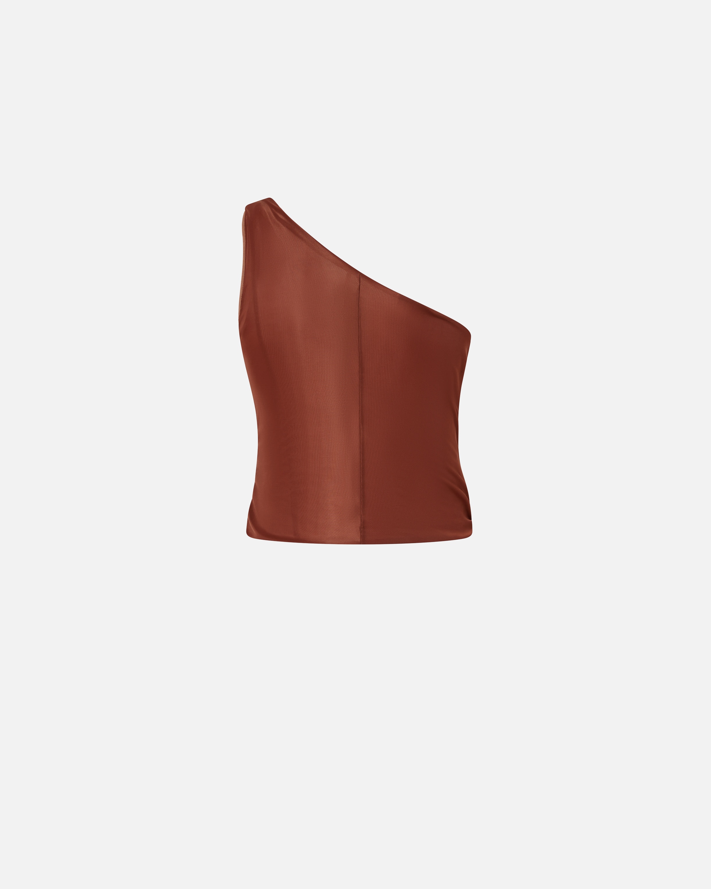 ONE-SHOULDER TULLE TOP - 2