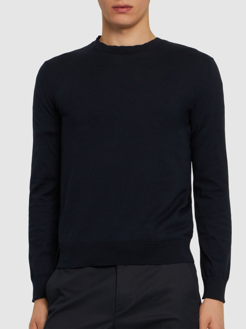 Cotton crewneck sweater - 3
