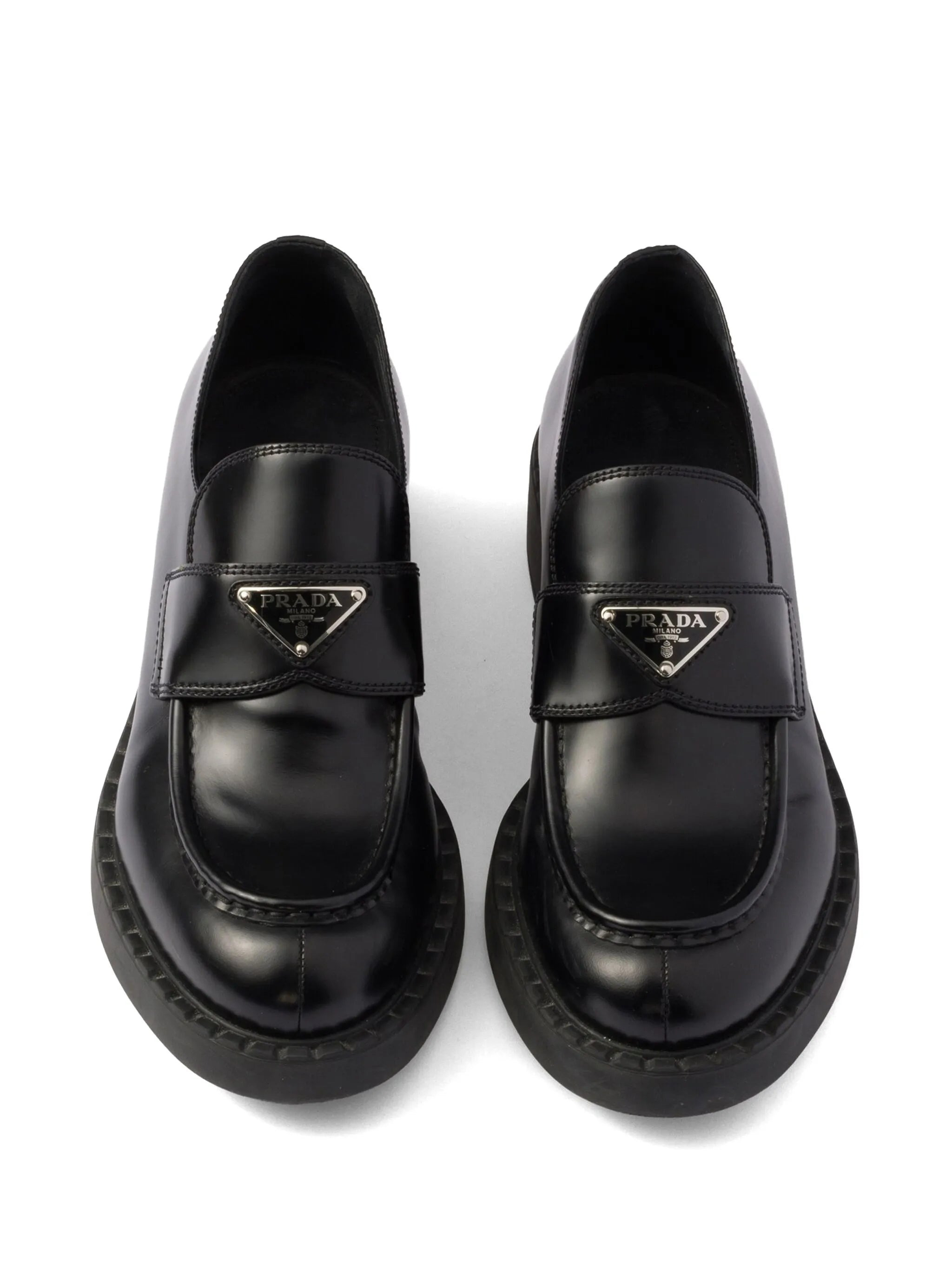 Prada 50mm Chocolate Loafers - 4