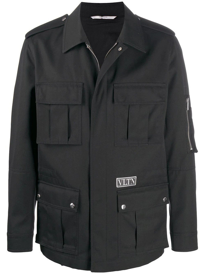VLTN-patch shirt jacket 1