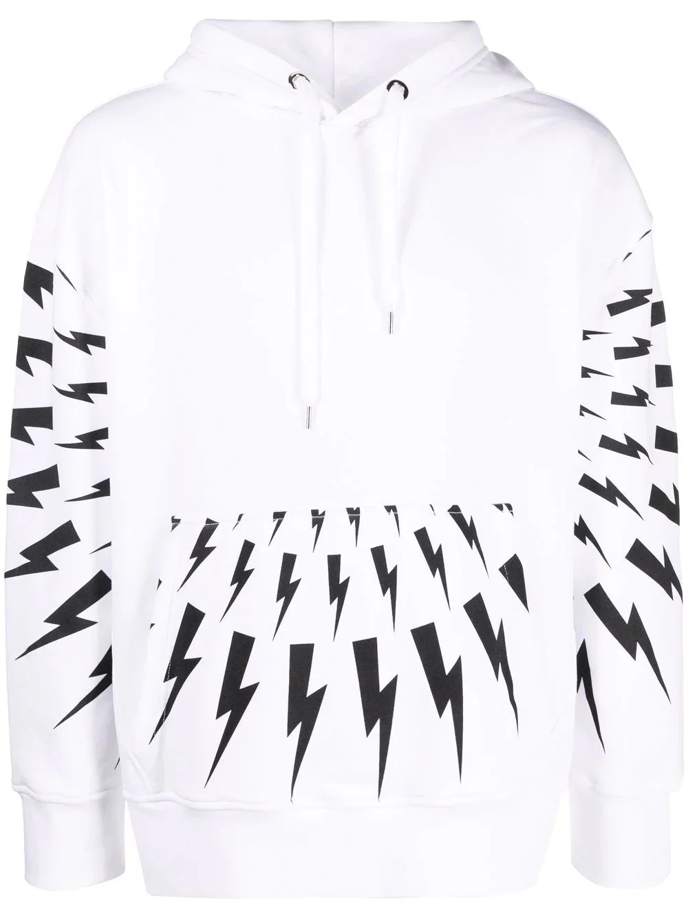 Thunderbolt-print hoodie - 1