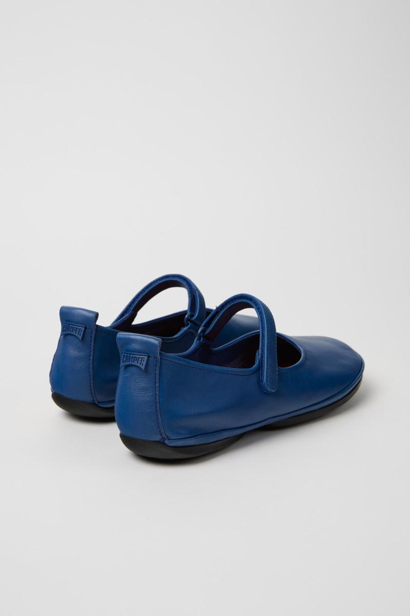 CAMPERLAB Blue Leather Ballerinas for Women. outlook