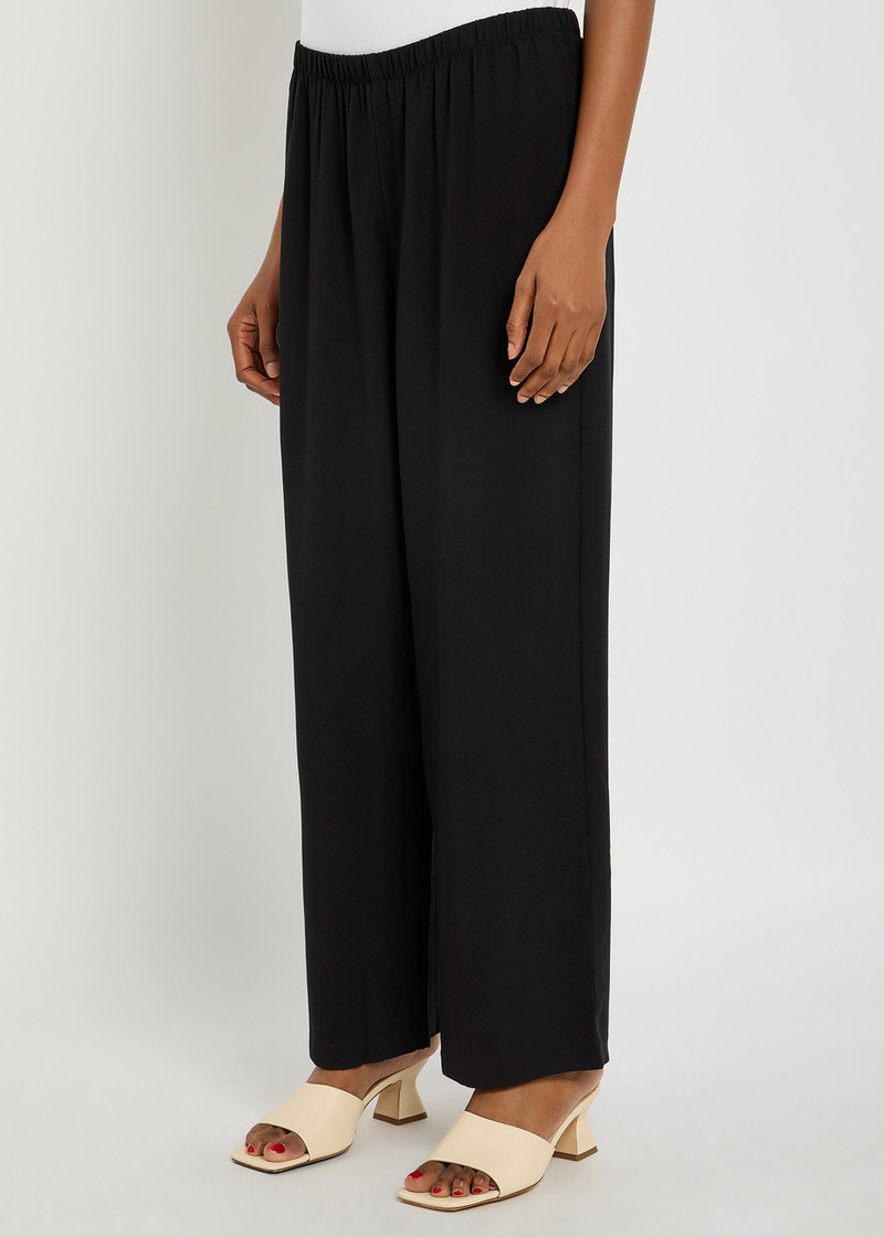 EILEEN FISHER Eileen Fisher Straight-leg Silk-crepe Trousers outlook