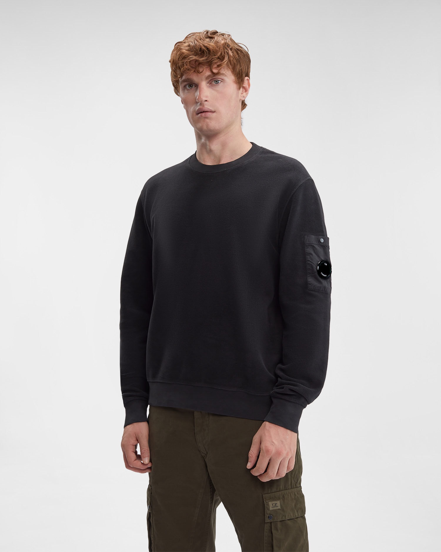 Reverse Brushed & Emerized Diag. Fleece Sweatshirt - 2