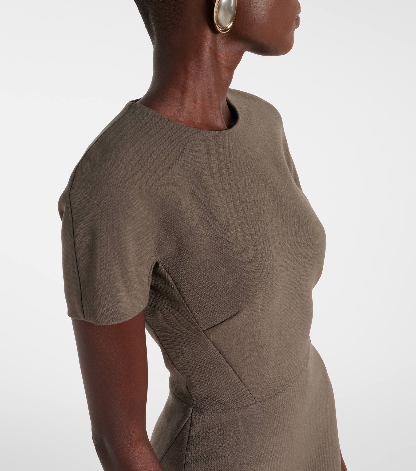 Crêpe midi dress - 4