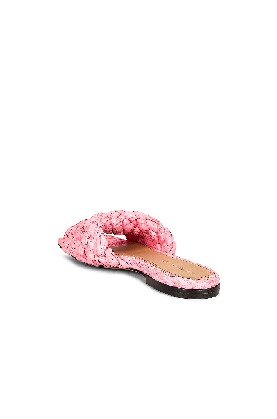 Raffia Stretch Flat Mules - 3