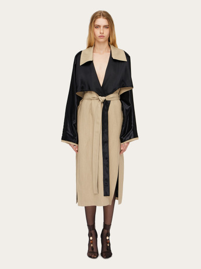 FERRAGAMO Layered trench outlook