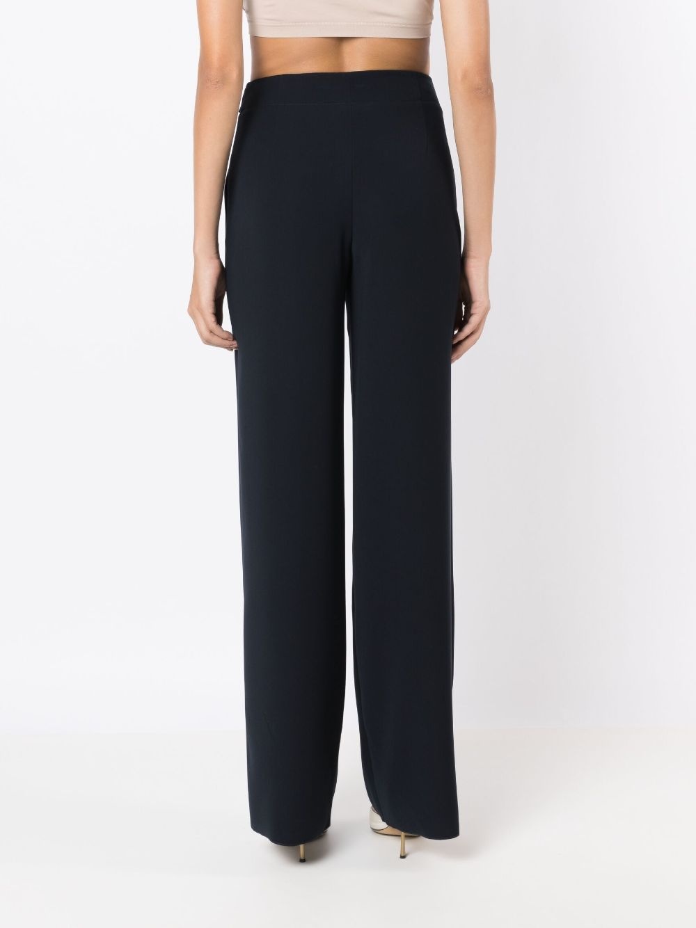 high-rise straight-leg trousers - 4